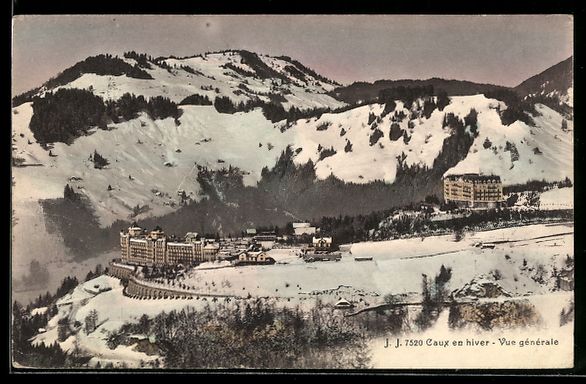 Ansichtskarten: AK Caux, Vue generale, 1925 – Gebraucht aus Berlin von bartko-reher