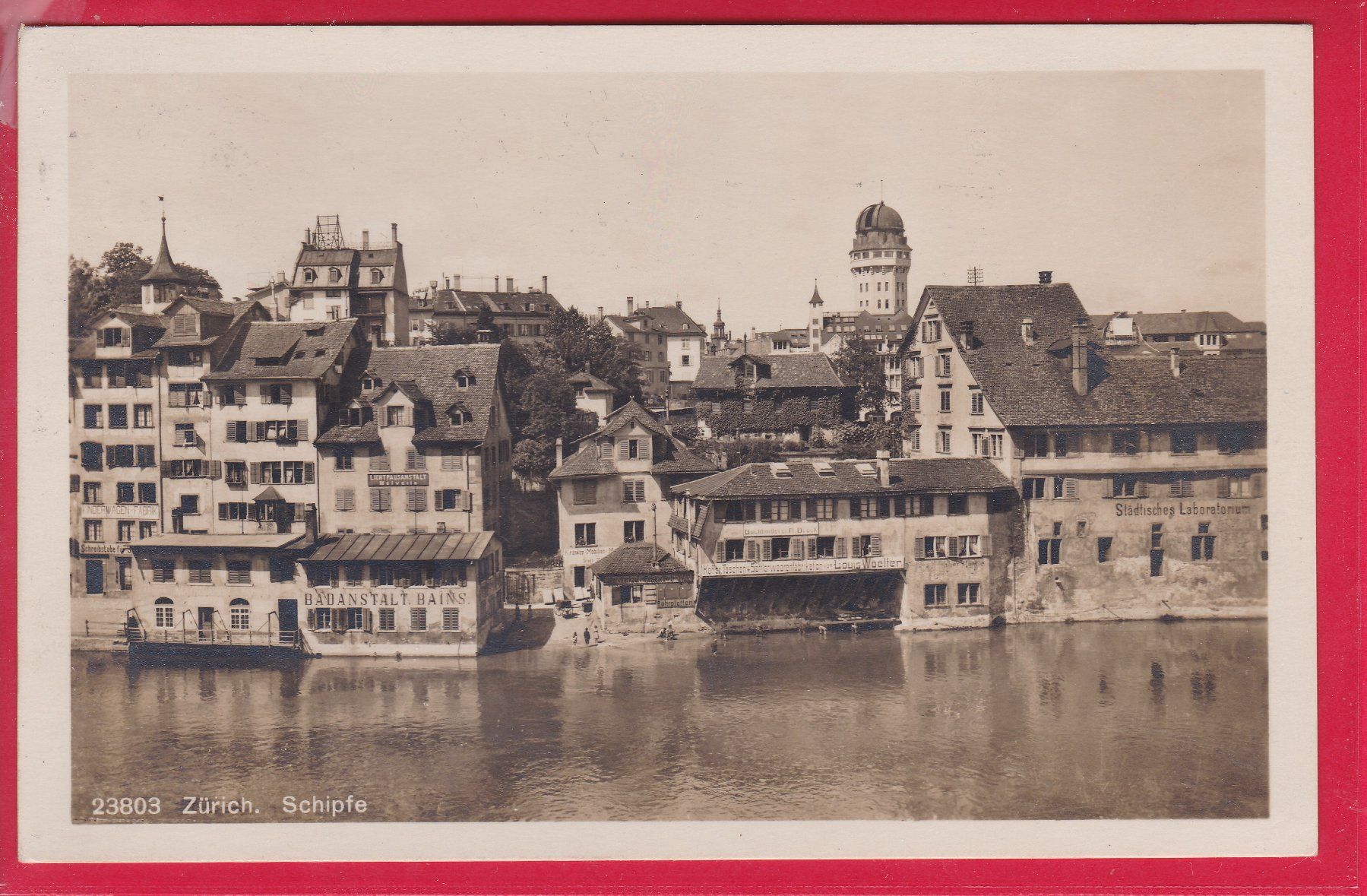 Cartoline postali: ZÜRICH, SCHIPFE, 8.7.1929 – Usato da Oberrieden venduto da Gebirgsstelze