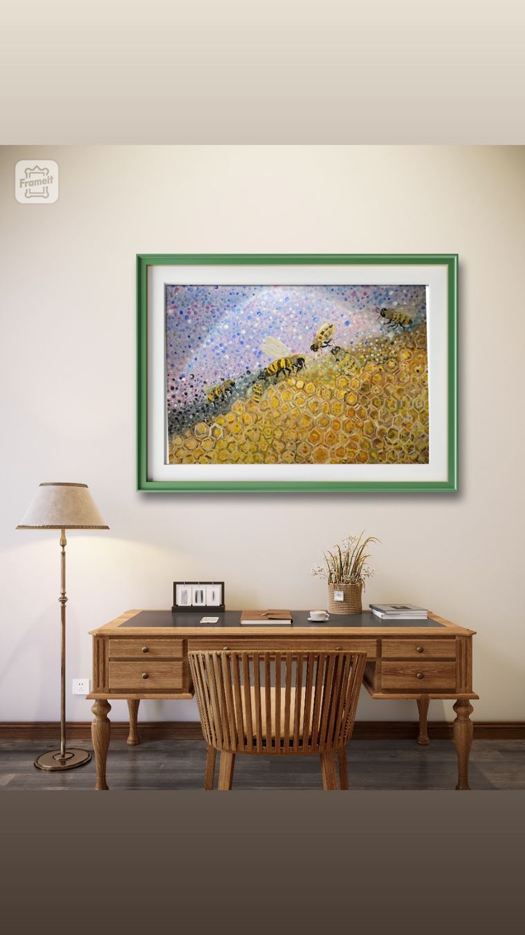 Dipinti: Leben der Bienen Oil Bild Kunst Doks – Nuovo e nell'imballaggio originale da Beromünster venduto da dok_b8mf 1