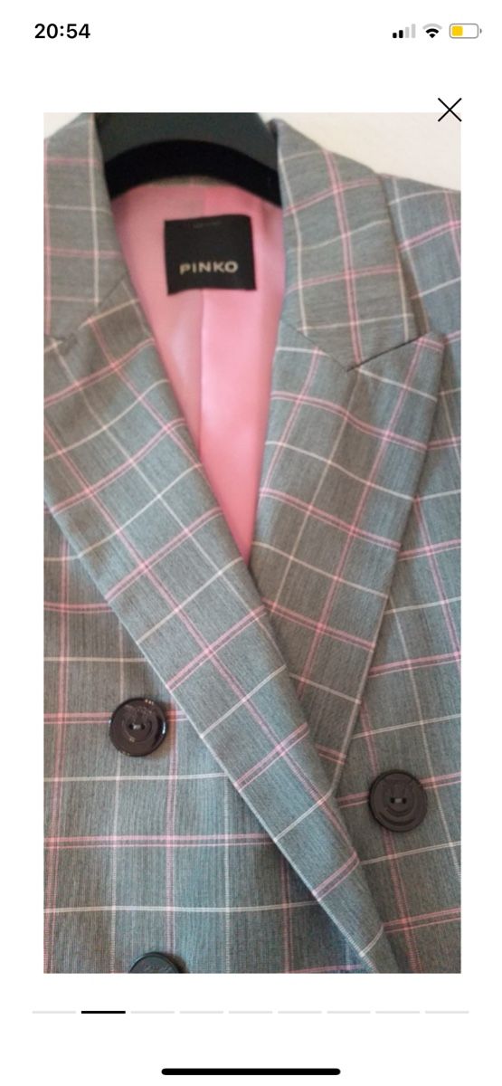 Pinko Vestes: Pinko Checkered Blazer size M good condition – Neuf (Voir description) à Chêne-Bourg par car_d88h 3