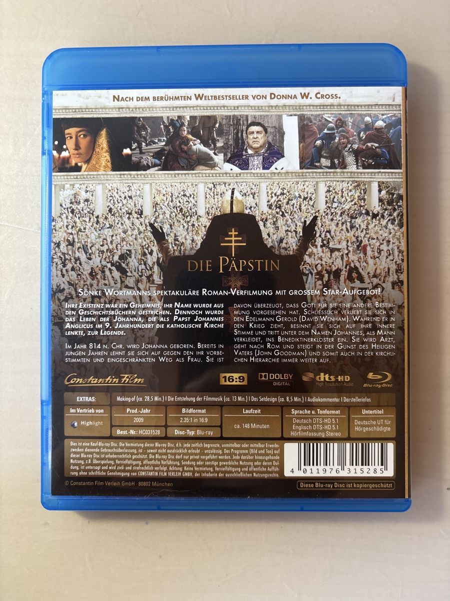 Alle DVDs: Die Päpstin – Gebraucht aus Ruswil von Slivio_ 1