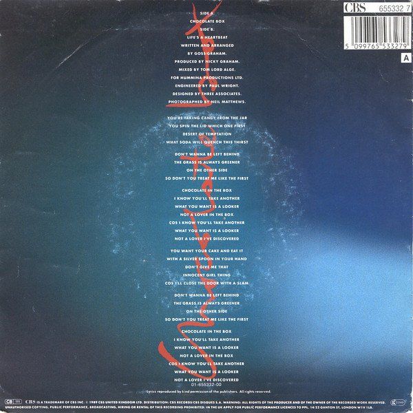 Schallplatten: Bros: Chocolate Box 7" – Gebraucht aus Steinhausen von Vilivinili 1