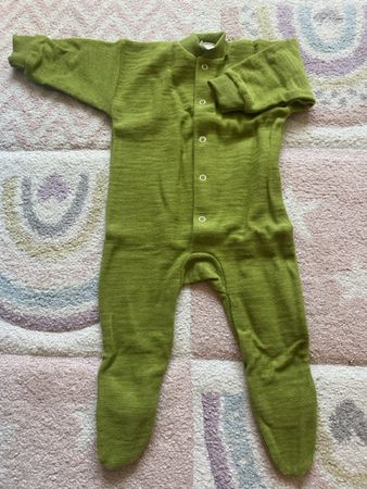 Baby Wollfrottee Overall, Gr. 62 neu