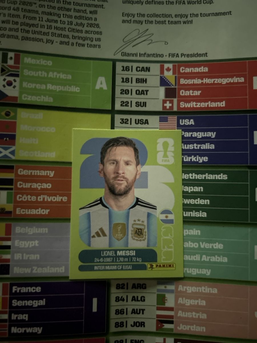 Panini Carte collezionabili: Panini WM 2026 Lionel Messi – Nuovo (secondo la descrizione) da Thun venduto da Schantschan