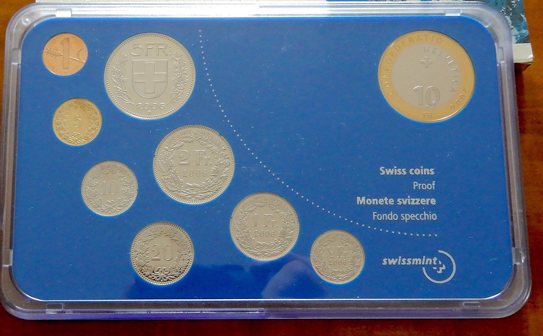 Tutti le monete: Münzensatz Schweiz 2006, PP Bernina – Nuovo e nell'imballaggio originale da Luzern venduto da Johann7 4