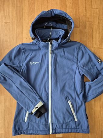 Top Softshell Jacke von Tom Bergsteiner, Grösse S, Blau