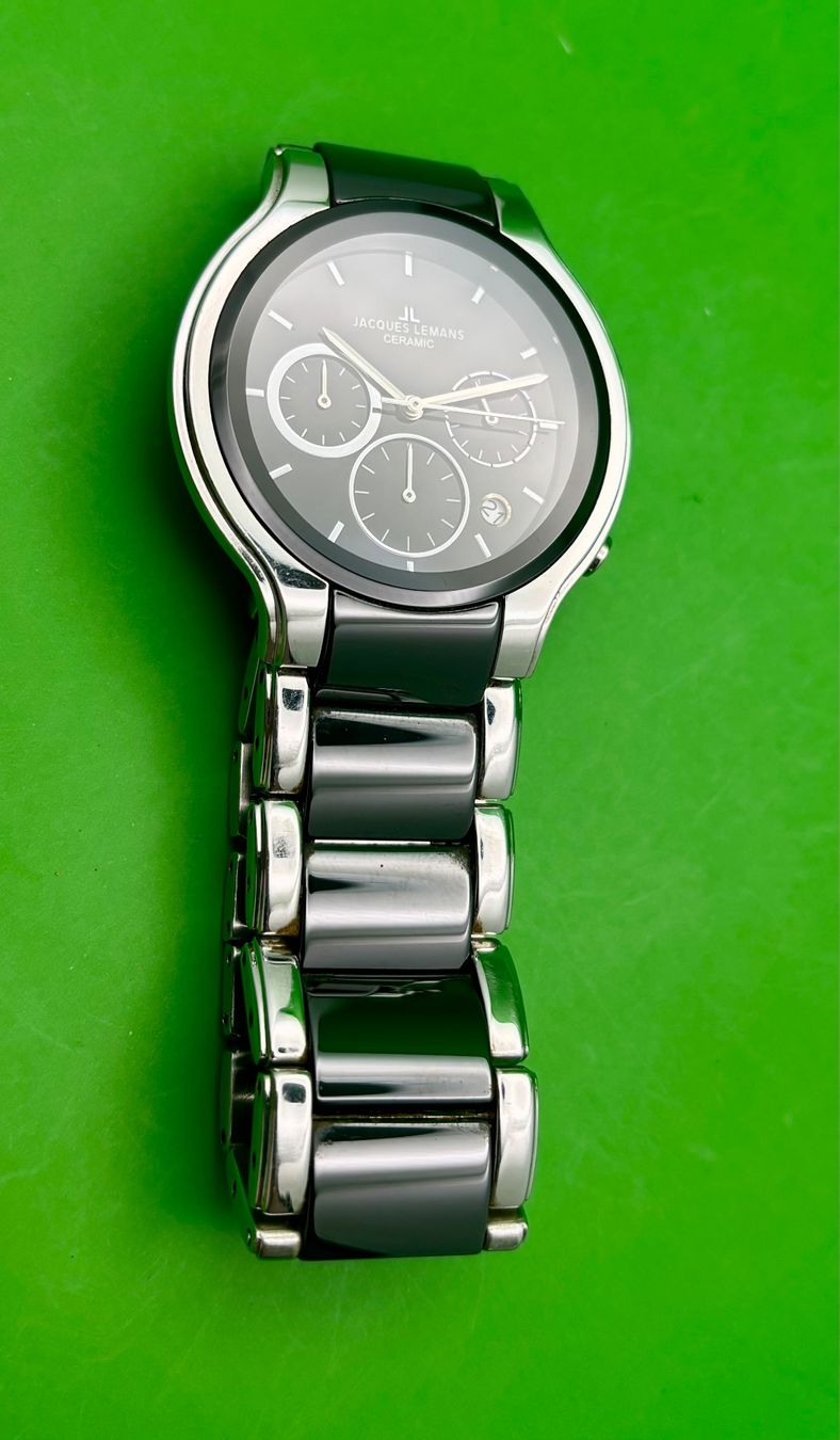 Jacques Lemans Uhren: JACQUES LEMANS CERAMIC CHRONOGRAPH DATE – Gebraucht aus Rorschach von ZeitWerk.10 7