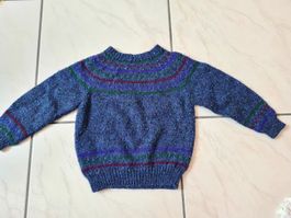 Handgestrickter Pullover aus Baumwolle (3-4J)