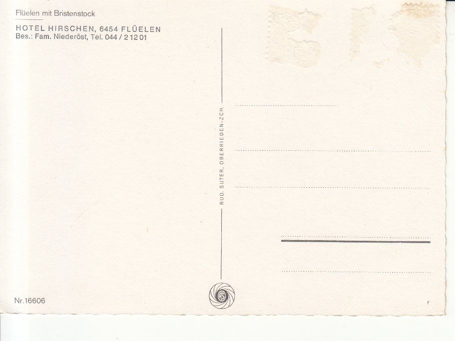 Cartoline postali: Flüelen ca. 1970 – Usato da Bürglen TG venduto da StampGraf 1