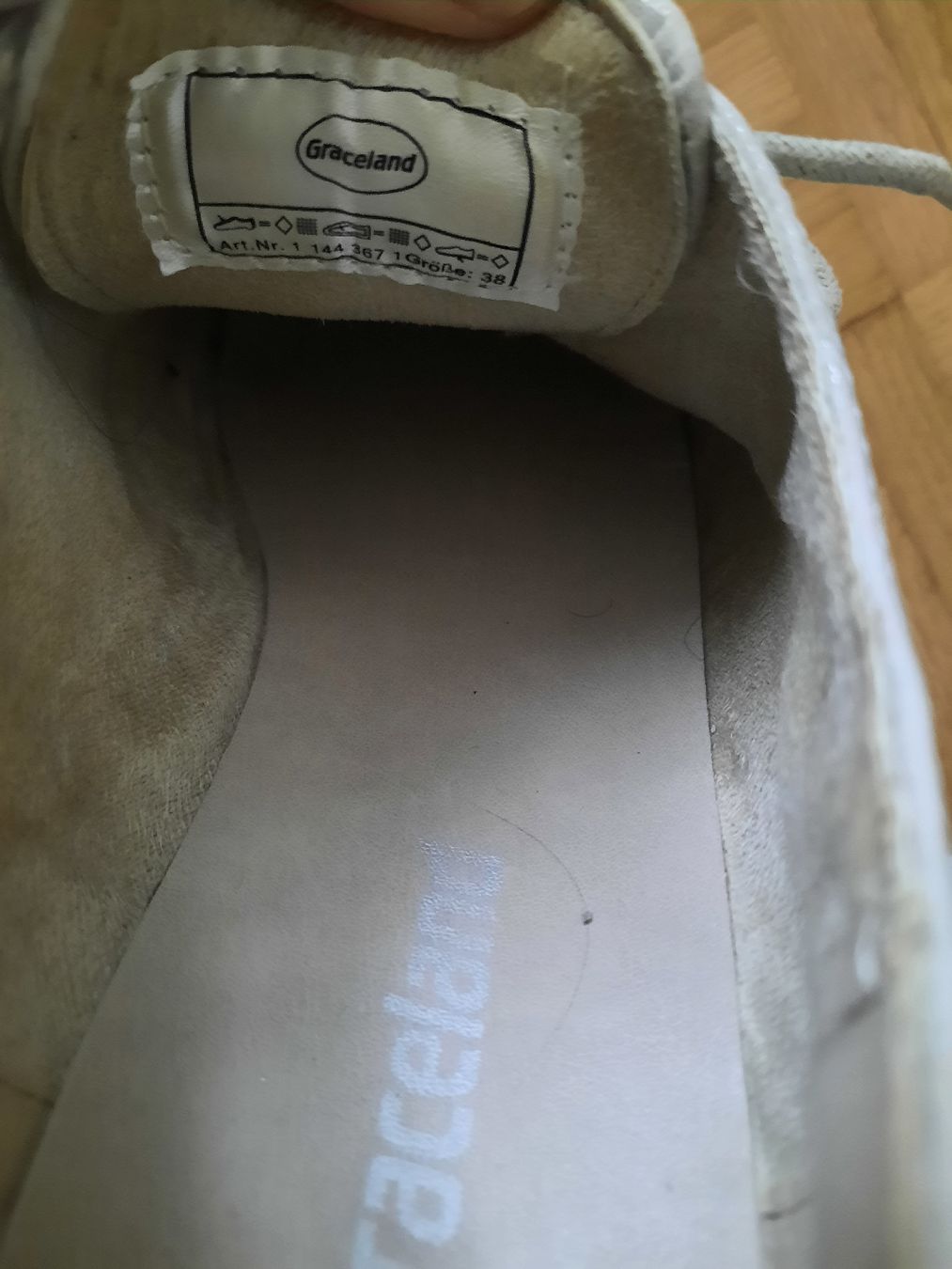 Graceland Damenschuhe: Graceland Schuhe, Gr. 38, beige/rose, Echtleder – Gebraucht aus Ettingen von Guggerin 3