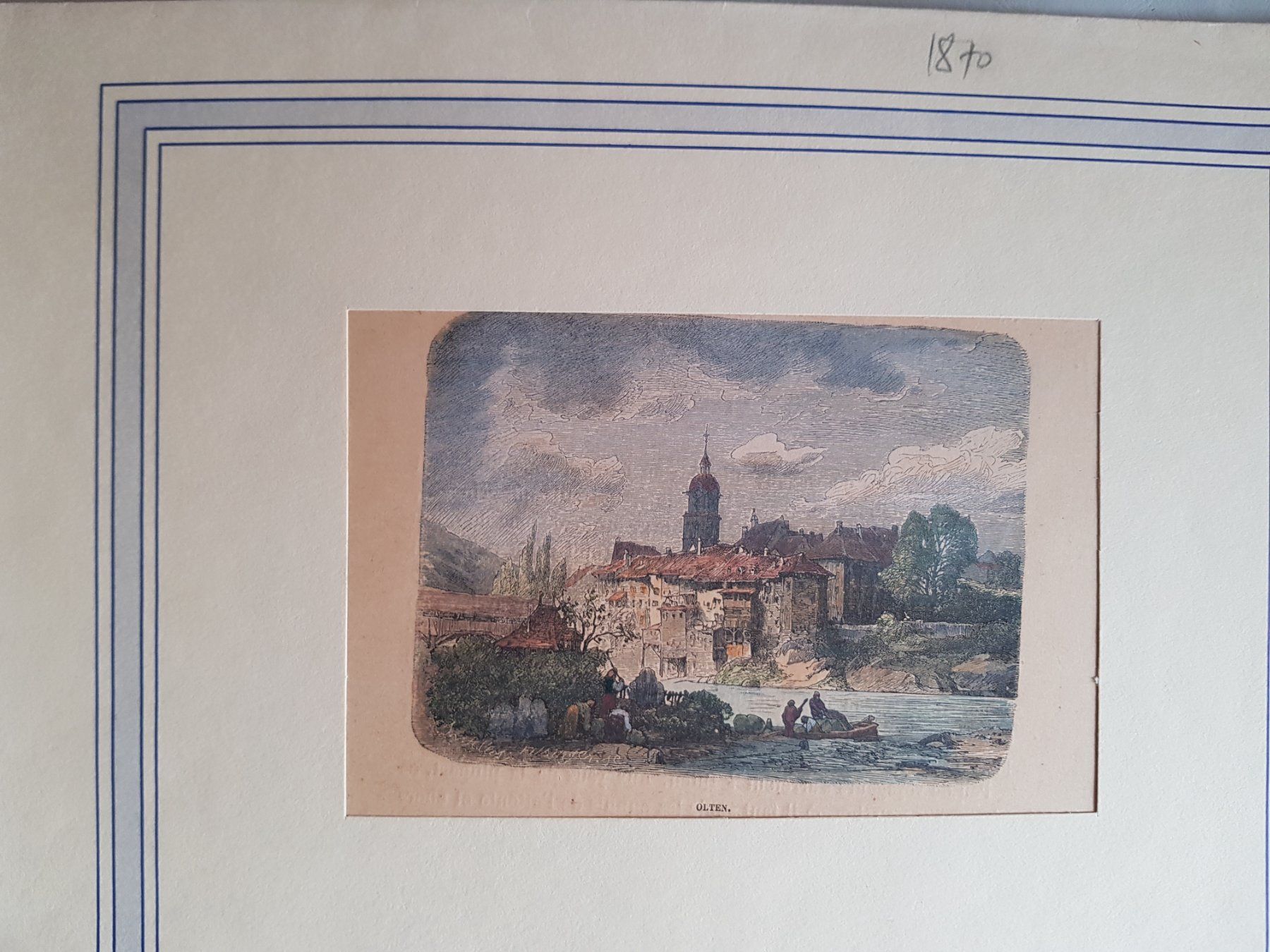 Incisioni: Stich Lithographie Olten aus einem Buch – Usato da Walterswil BE venduto da Lonitti 4