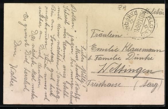 Cartoline postali: AK Kloten, Waffenplatz – Usato da Berlin venduto da bartko-reher 1