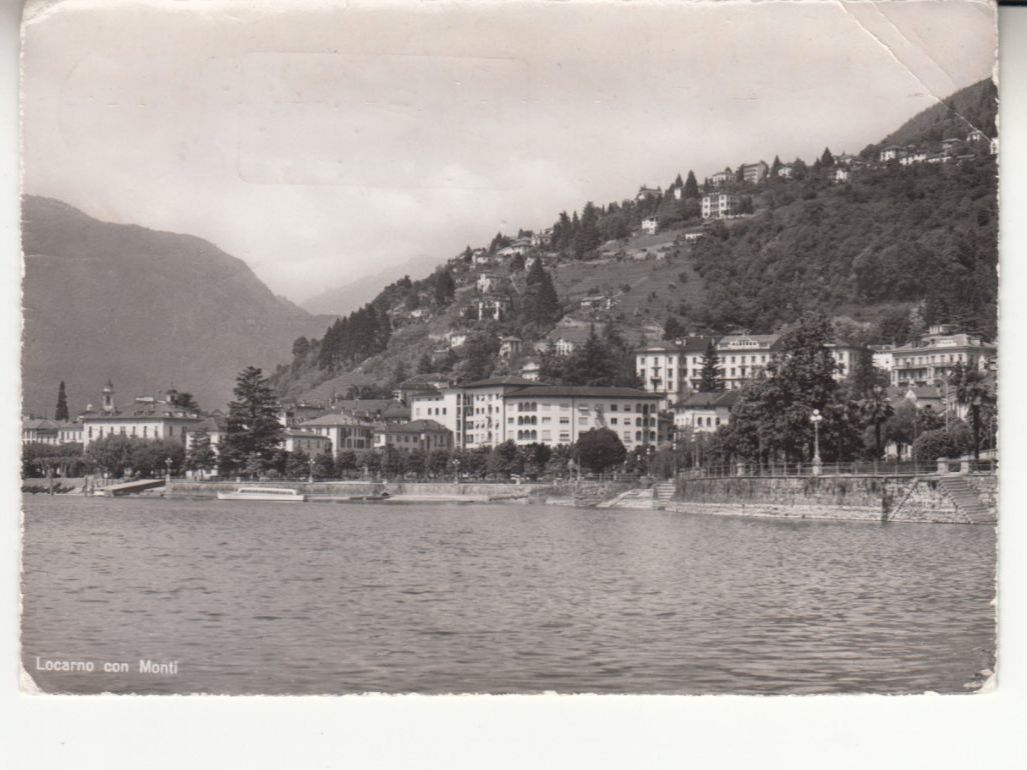 Cartoline postali: Locarno con Monti 1954 – Usato da Bürglen TG venduto da StampGraf