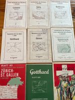 9 Alte Schweizer Karten ab 1947
