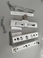 3 xFenster Beschläge Set,Weiss,Inkl.Schlüssel & Schrauben 56