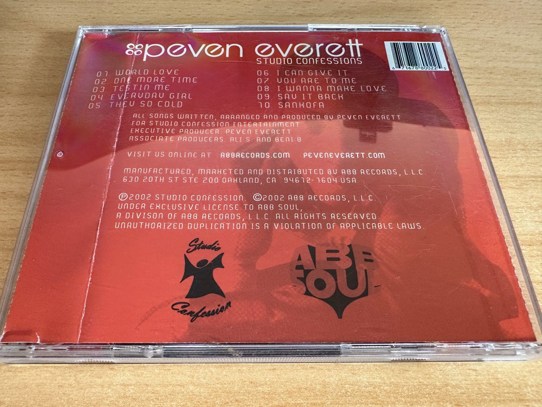 CD: Peven Everett – Studio Confessions – Usato da Rikon im Tösstal venduto da Alpenmutz 1