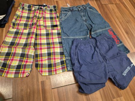 3er Set Jungen Sommer Hosen, Shorts, Grösse 134 K5
