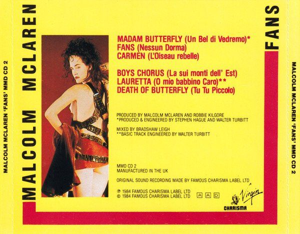 CD: CD Malcolm McLaren - Fans (1984) – Usato da Möriken AG venduto da mineralia 1