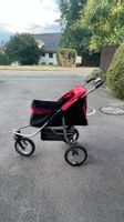 PawHut Hundewagen rot für kleine bis mittelgrosse Hunde