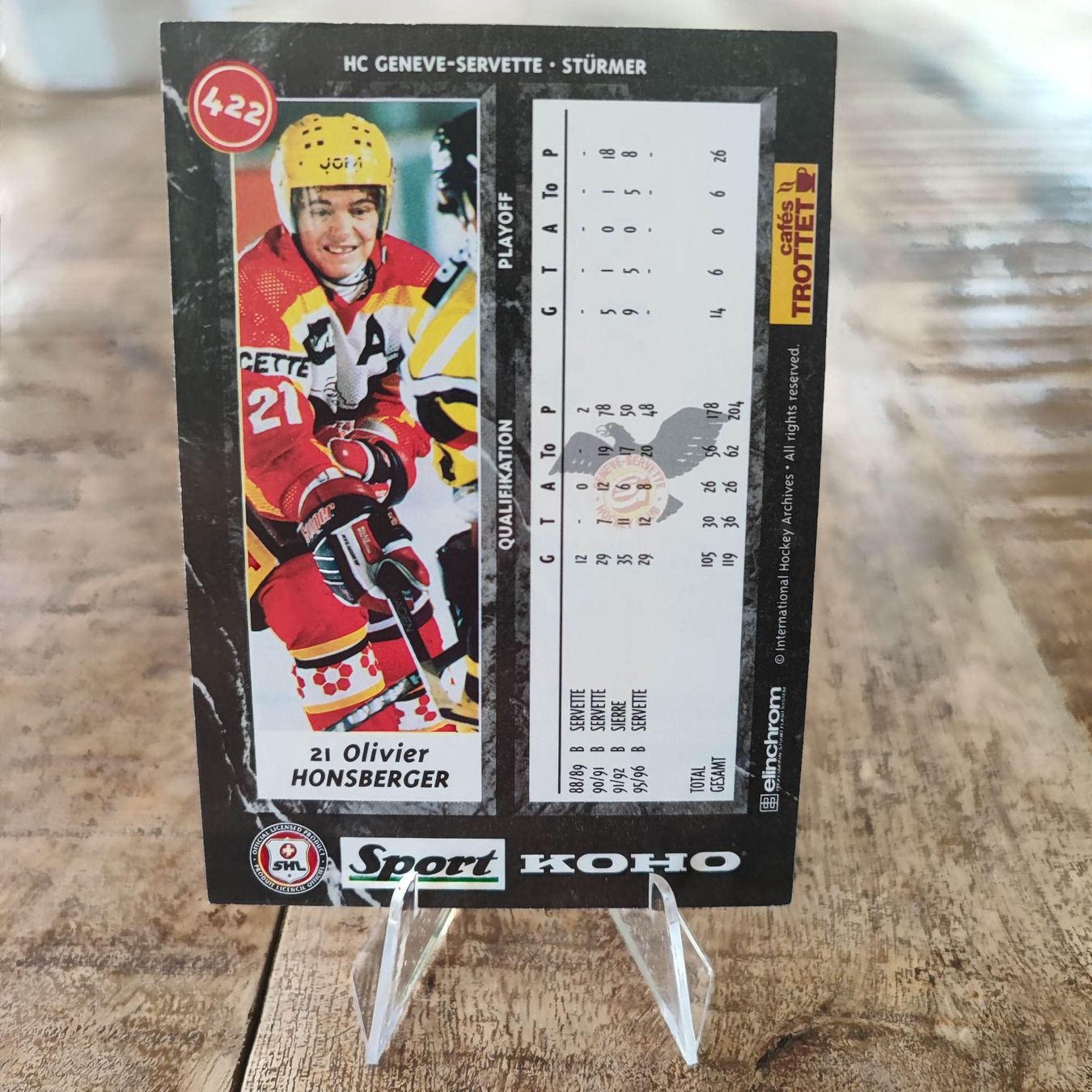 Sammelbilder & Trading cards: Oliver Honsberger - HC GENEVE SERVETTE GENF - 1996/97 – Gebraucht aus Dübendorf von kb86_MOVIE 1