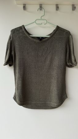 T-shirt Maille H&M kaki Taille S - parfait pour l'été!