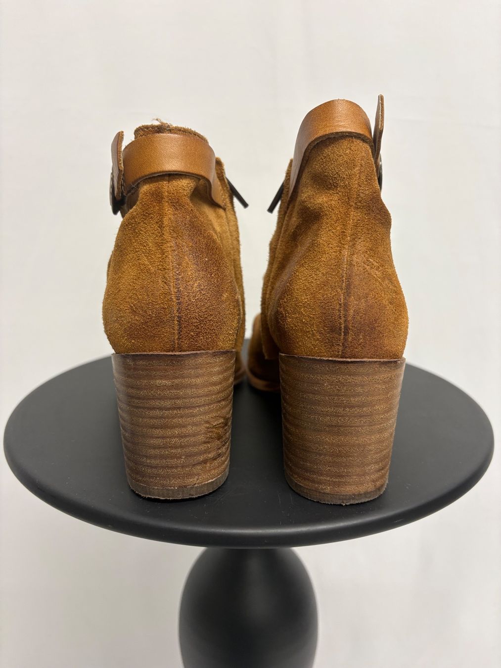 Scarpe da donna: Dkode Braune Wildleder Stiefeletten mit Absatz Gr. 36 Boho – Usato da Regensdorf venduto da secondchancefashion 4