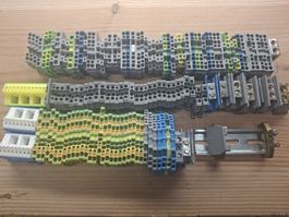 Diverse Abzweigklemmen Reihenklemmen Wago Woertz Weidmüller