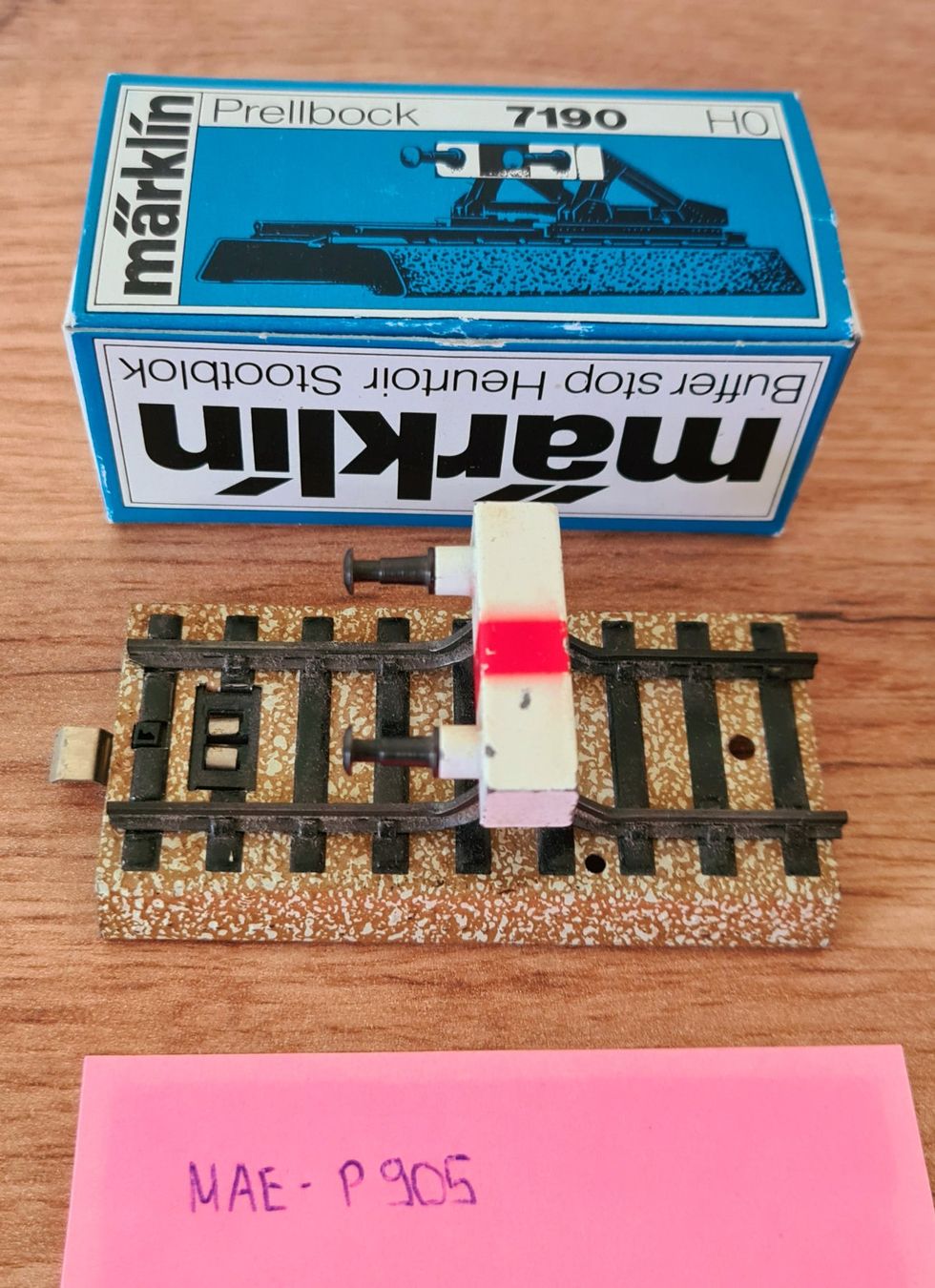 Märklin Modellini di ferrovie: Märklin H0, 1 Prellbock 7190 (MAE-P905) – Usato da Ruswil venduto da staka6017