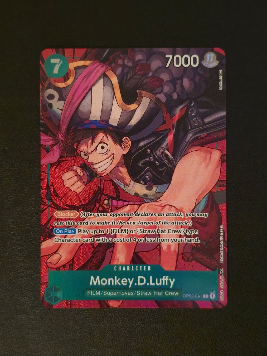 Bandai Carte collezionabili: Monkey.D.Luffy OP02-041 – Alternate Art / Parallel – Nuovo (secondo la descrizione) da Cointrin venduto da NexaTCG