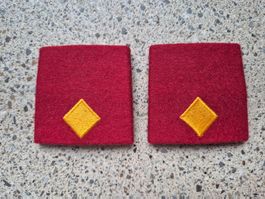Gradabzeichen Patten Set Fachoffizier Artillerie 