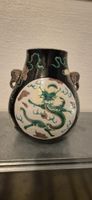 Grosse chinesische Drachenvase Jugendstil Deco