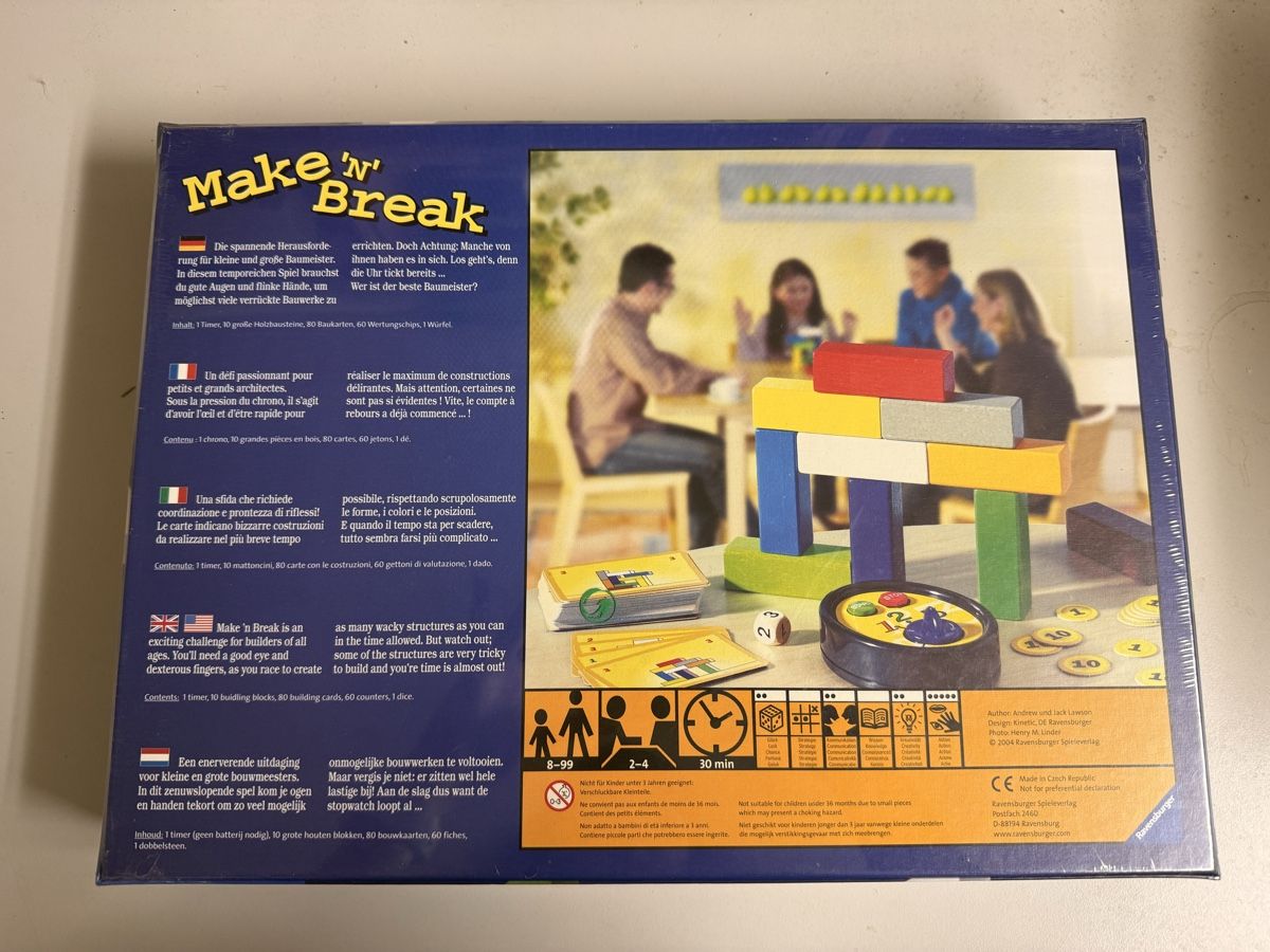 Giochi: Make and Break Spiel – Nuovo e nell'imballaggio originale da Mühleberg venduto da Slashi 1