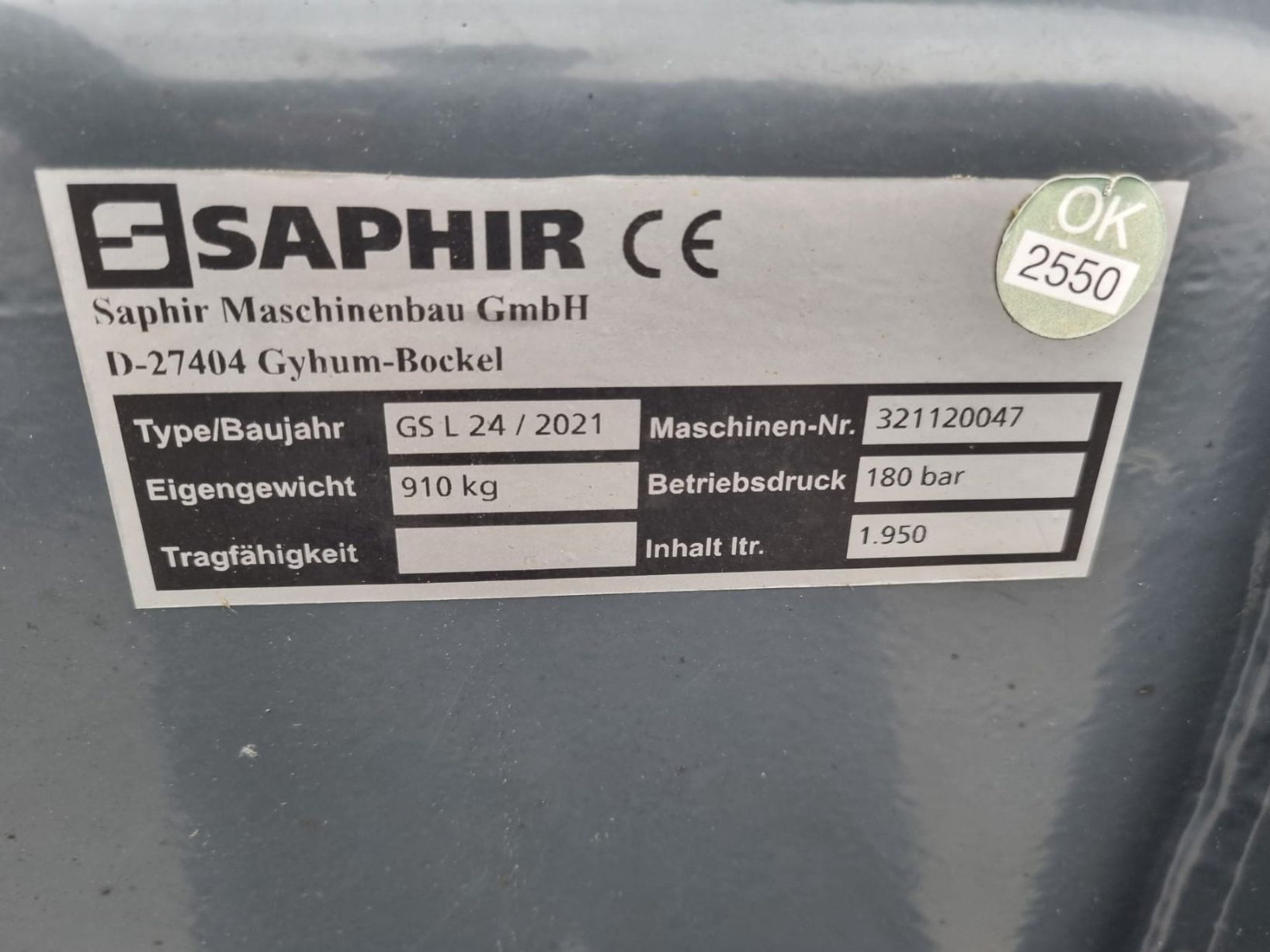 Accessori Trattori &Veicoli agricoli: SAPHIR Greifschaufel GS L 24 – Nuovo e nell'imballaggio originale da Balterswil venduto da AgrarLandtechnik 3