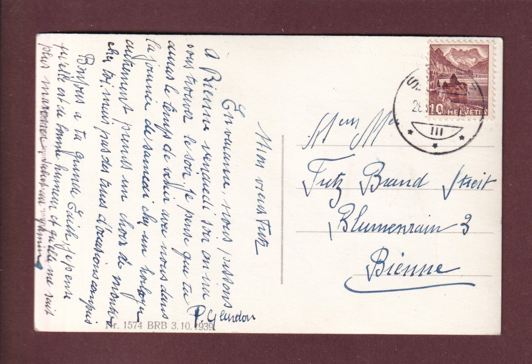 Cartes postales: SPIEZ - 1940 – D'occasion à Pully par nicecards 1