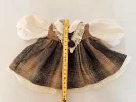 Puppenkleider Sasha, Puppenrock, Kleid, Rock, Kragen, Spitz