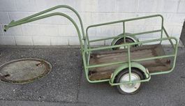 Velo Mofaanhänger Transportwagen Grün Zum Herrichten