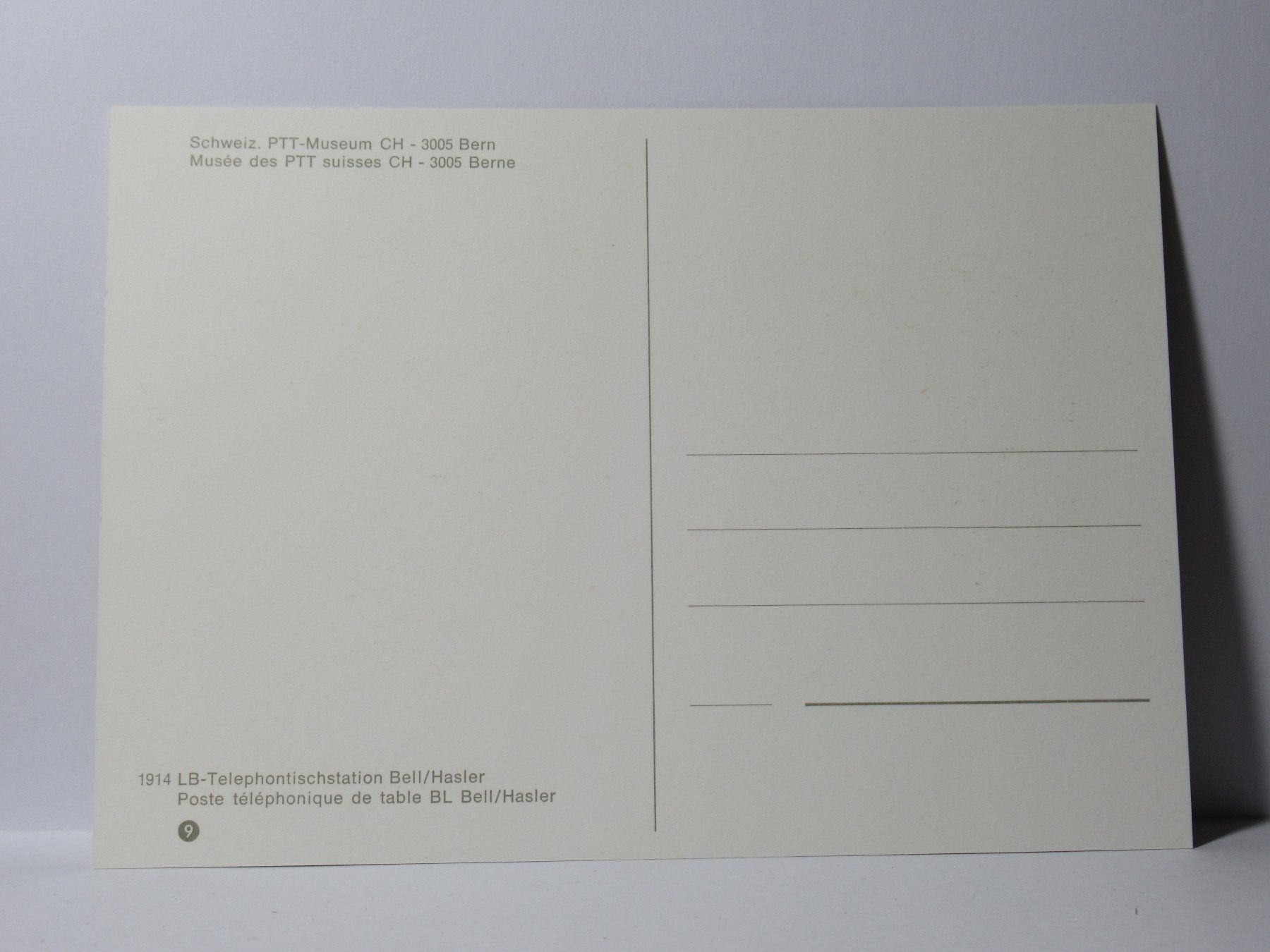 Ansichtskarten: Bildpostkarte , Telephontischstation Bell / Hasler – Neu (gemäss Beschreibung) aus Grenchen von Bluemchen1900 1