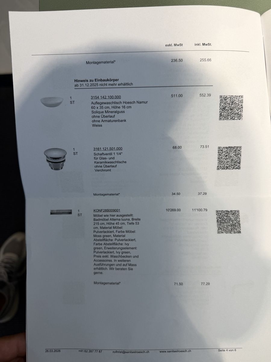 Alterna Mobili per bagno: Badmöbelset Alterna luuna  – Nuovo (secondo la descrizione) da Amriswil venduto da deluxe_bad 1