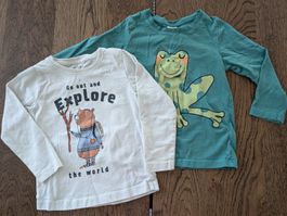 2 Langarmshirts Gr. 92/98 Lindex Name It