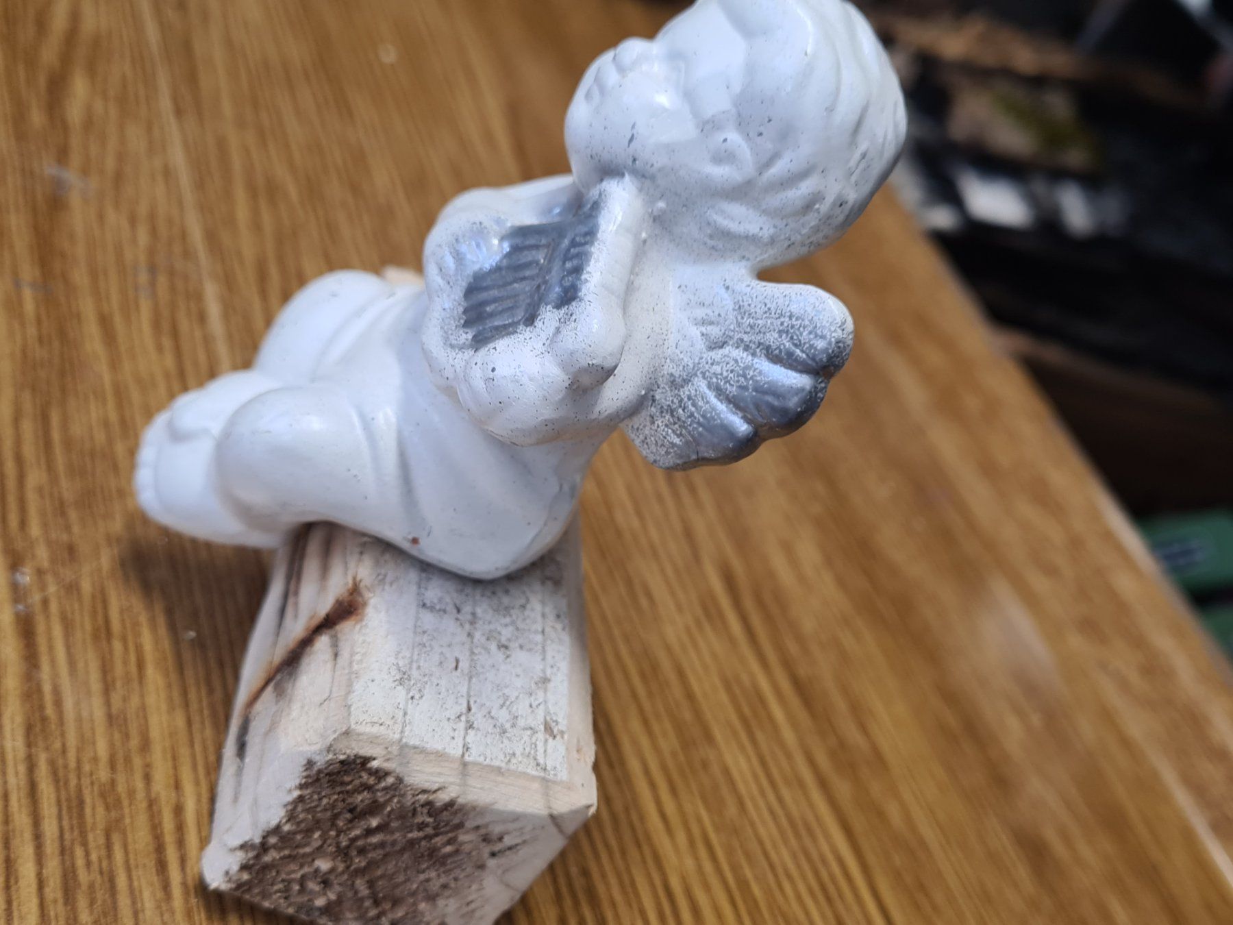Statuette: Engelsfigur Kantenhocker, 10 x 6 cm – Usato da Amriswil venduto da kleindeko 1