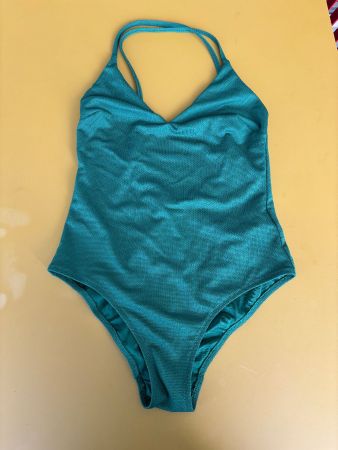 LA REDOUTE Dunkelgrüner Badeanzug Gr. 40