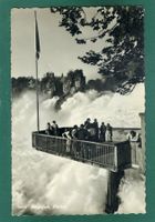 Rheinfall, Fischetz, belebt, gelaufen, ca. 1955