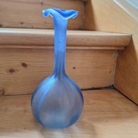 Versand möglich! Blaue, alte Vase. Altes Glas