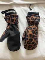 Reusch Leopard Print Ski Mittens - Size 8 - Winter Fun!