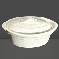 🍽️Kleine Vintage-Auflaufform mit Deckel – Weiss & Chic! 🍽️