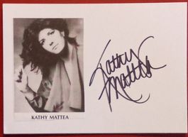 Kathy Mattea Autogramm signiert Karte 10x15cm