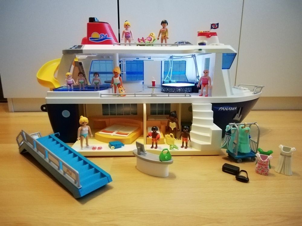 Playmobil Kreuzfahrtschiff/ Schiff mit viel Zubehör & Disco | Kaufen