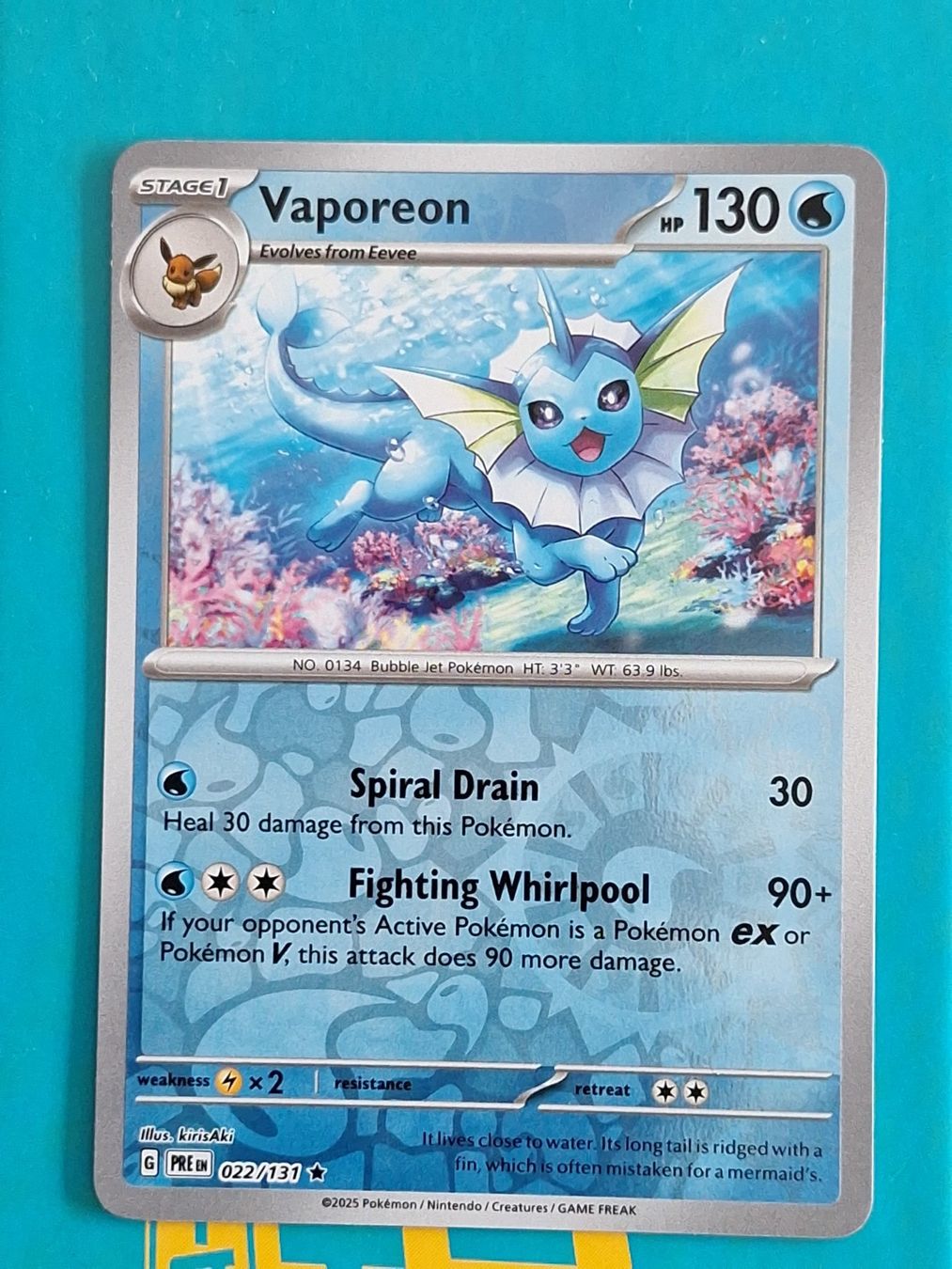 Pokémon Carte collezionabili: Vaporeon Aquana - Reverse Holo - Prismatic Evolution #1.6 – Usato da Altstätten SG venduto da GGsGameshop