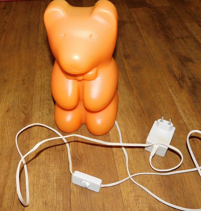 Lampen: Tischlampe, Kinder, Vintage, H 28 cm – Gebraucht aus Villnachern von Niggo0