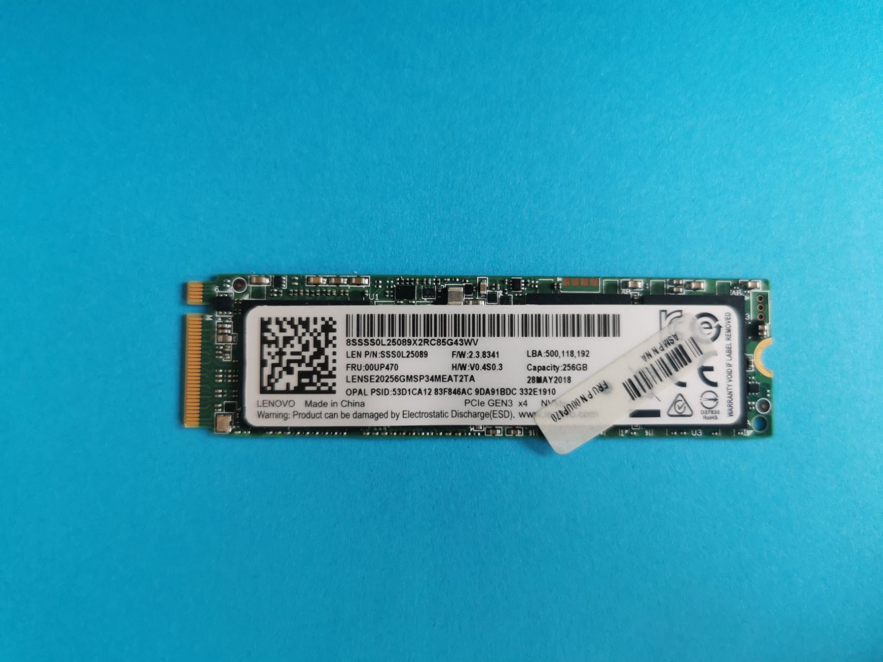 Lenovo Harddisks: Lenovo Solid State Drive Nvme 256GB – Gebraucht aus Suhr von augustavat